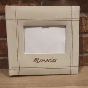 Cream Photo Album with 'Memories' Embroidery